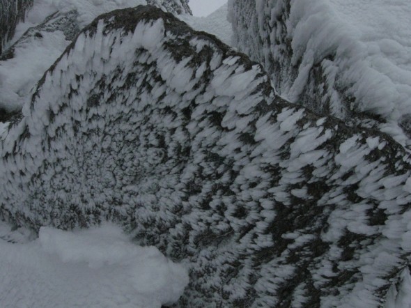 Ice on Glyder Fawr