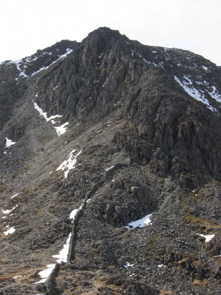 The gullies of Bristly Ridge