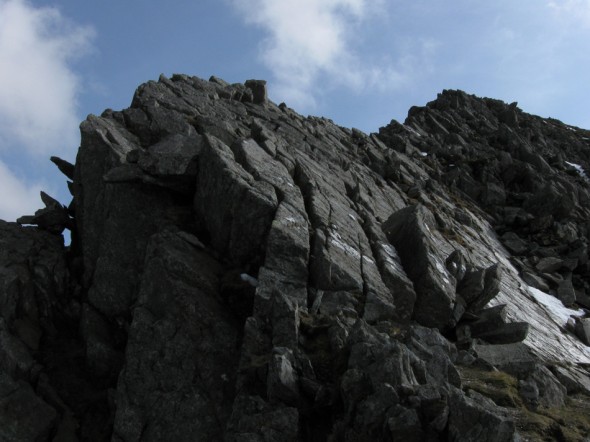 Part of Y Gribin ridge