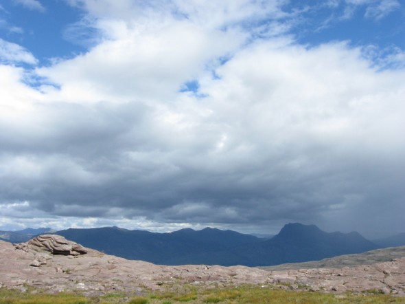 Oddly-shaped rock and weather