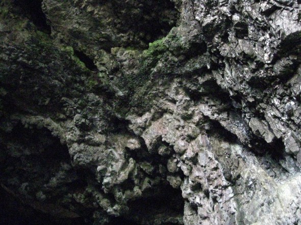 Smoo Cave entrance rockface