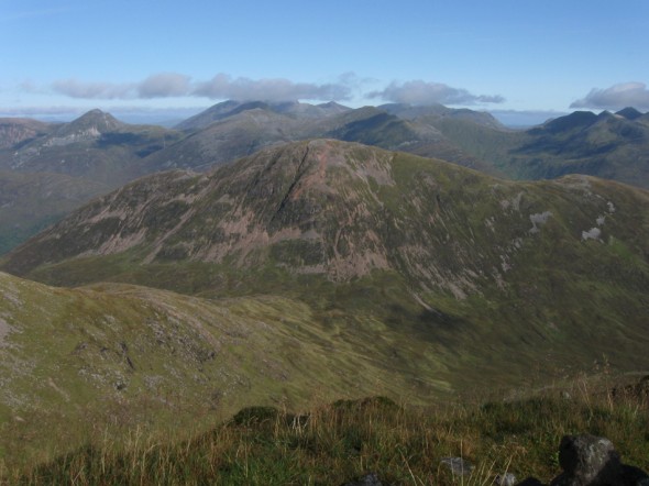 View north to the Mamores