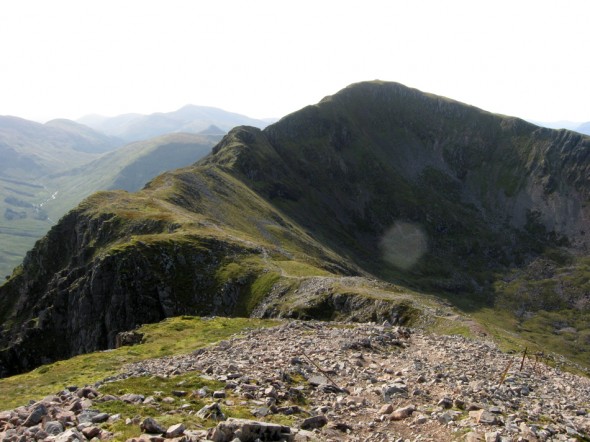 Sgorr nam Fiannaidh, the last top, to the west