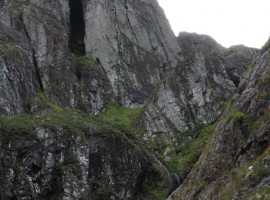 A closer view of Ossian's cave