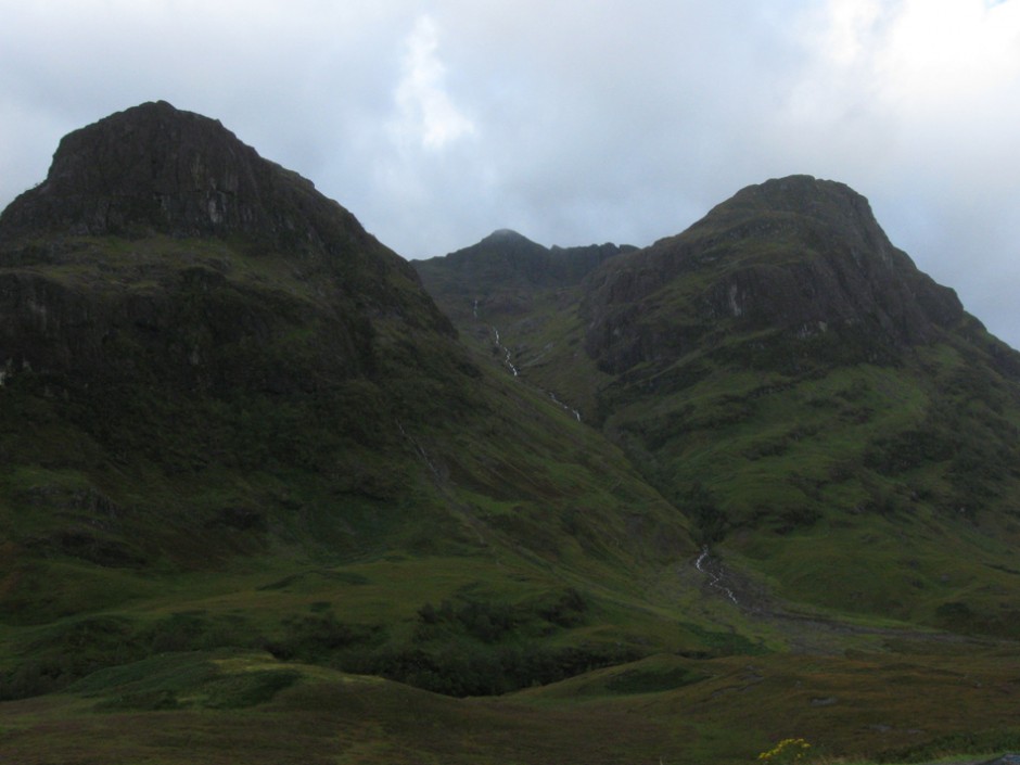 Looking up at Bidean nam Bian at the top of Coire nan Lochan