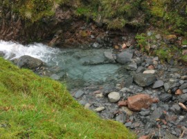 The clear water of Allt Coire Gabhail