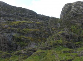 Steep walls of the corrie