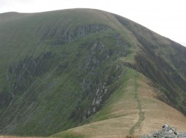 Narrow bit of ridge