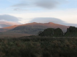 Snowdon at sunset