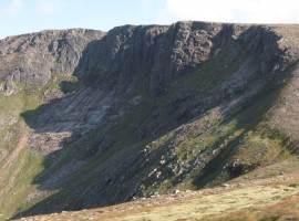 Cairn Lochan and its cliff