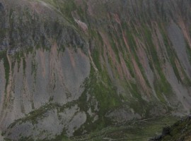 Stob Coire an t-Snaechda, Cairn Lochan, and the steep side of Lurcher's Crag