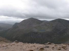 Cairn Toul and the Angel's Peak over Lochan Uaine
