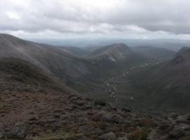 The sloping line down from Ben Macdui to Carn a' Mhaim
