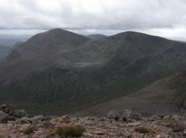 Cairn Toul and The Angel's Peak with Lochan Uaine