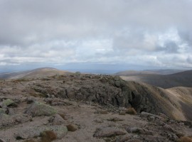 The top of the East Gully on Braeriach