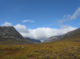 Looking north up Glen Dee