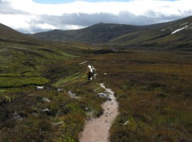 Looking back south down Glen Dee