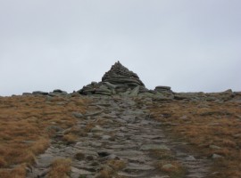 Cac Carn MÃ²r summit cairn on Lochnagar