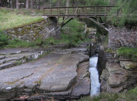 Footbridge over Linn of Quoich