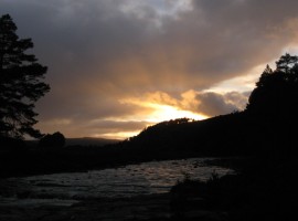 Sunset over the River Dee