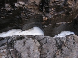 The sculpted sides of the Linn of Dee