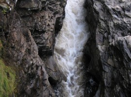 Looking down the west side of the bridge