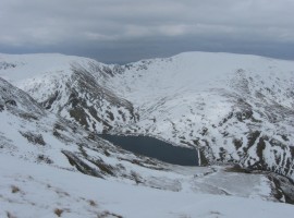 Kentmere Reservoir, with Mardale Ill Bell and Harter Fell behind