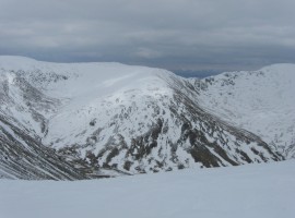 Mardale Ill Bell in the middle with its spur, Lingmell End