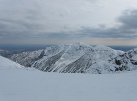 Looking back south at Yoke, Ill Bell, and Froswick