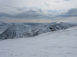 Looking south-west towards Froswick, Wander Scar, and the High Street path