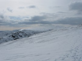 Looking west towards Thornthwaite Crag Beacon