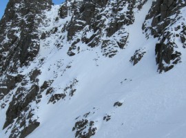 The main way up to Mickledore