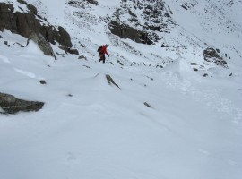 Emerging from the gully