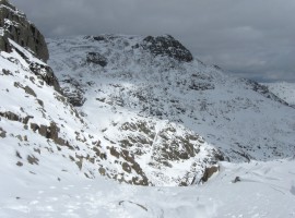 Looking over to Scafell Pike