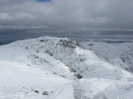 Scafell Pike and the hills beyond