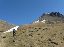 Starting up the south-west ridge