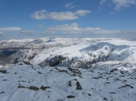 Looking east-north-east towards the Borrowdale Fells