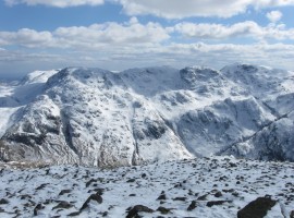 Great End, Ill Crag, Broad Crag, and Scafell Pike