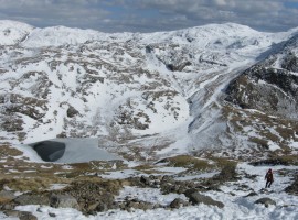 Going down towards Sty Head path junction