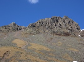 Looking back up at Little Hell Gate to the left of the Great Napes