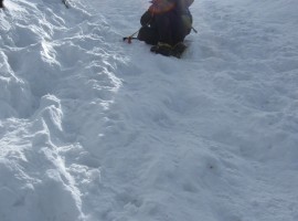 Almost at Mickledore col