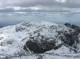 A closer view of Sca Fell summit