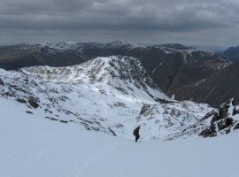 Descending from col below Broad Crag