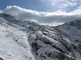 Looking back up the Corridor Route