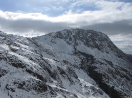 The great chasm of Piers Gill in front of Lingmell