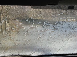 Frost on the windscreen