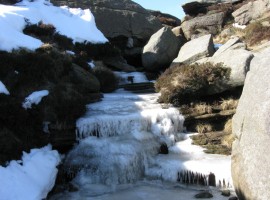 Ice over Blackden Brook