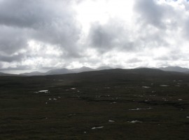 Dundonnell Forest with many pools of water
