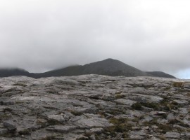 Looking back up as we went back down