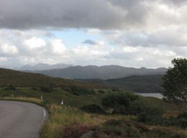 View from the road heading southwards